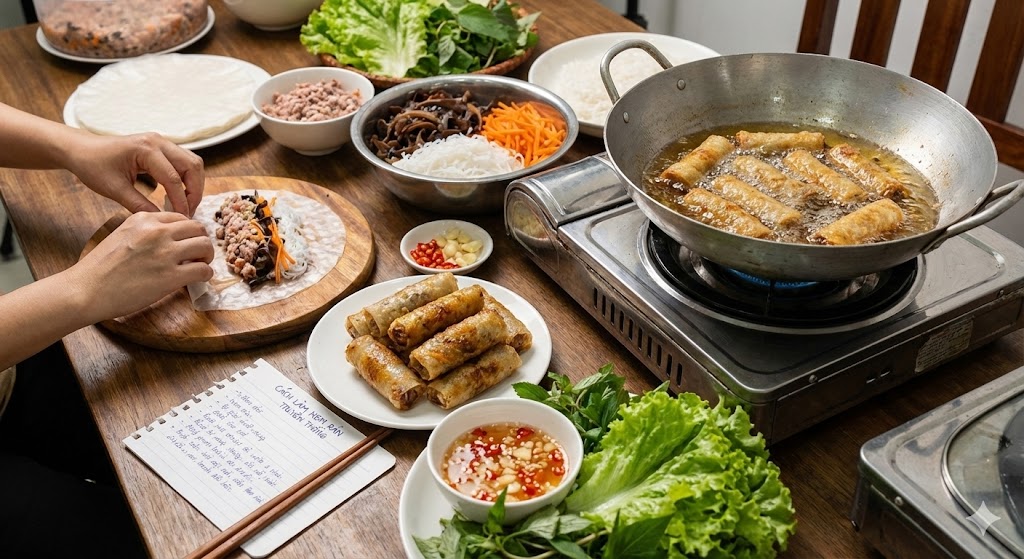 Cách Làm Nem Rán (Chả Giò) Giòn Rụm, Ngon Chuẩn Vị Truyền Thống