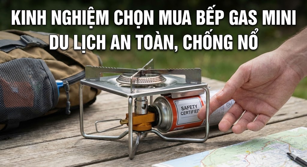 KINH NGHIỆM CHỌN MUA BẾP GAS MINI DU LỊCH AN TOÀN, CHỐNG NỔ