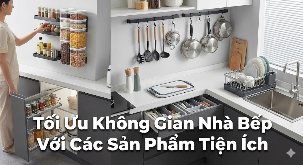 Tối Ưu Không Gian Nhà Bếp Với Các Sản Phẩm Tiện Ích
