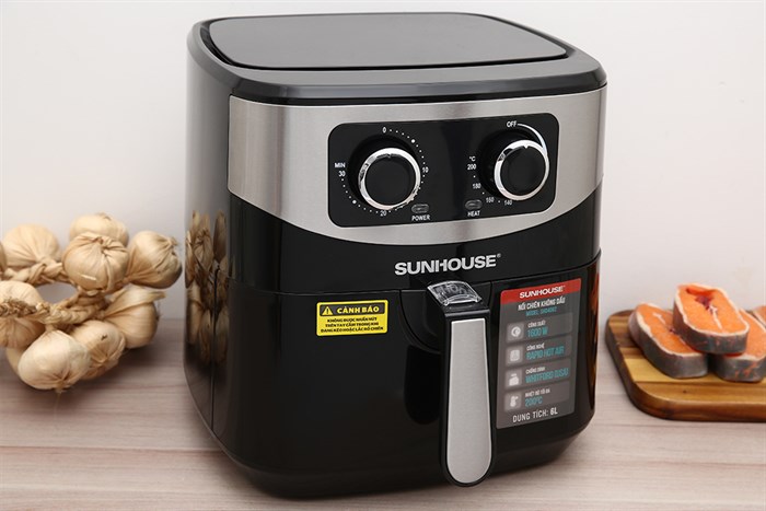 noi chien khong dau sunhouse shd4062 6l